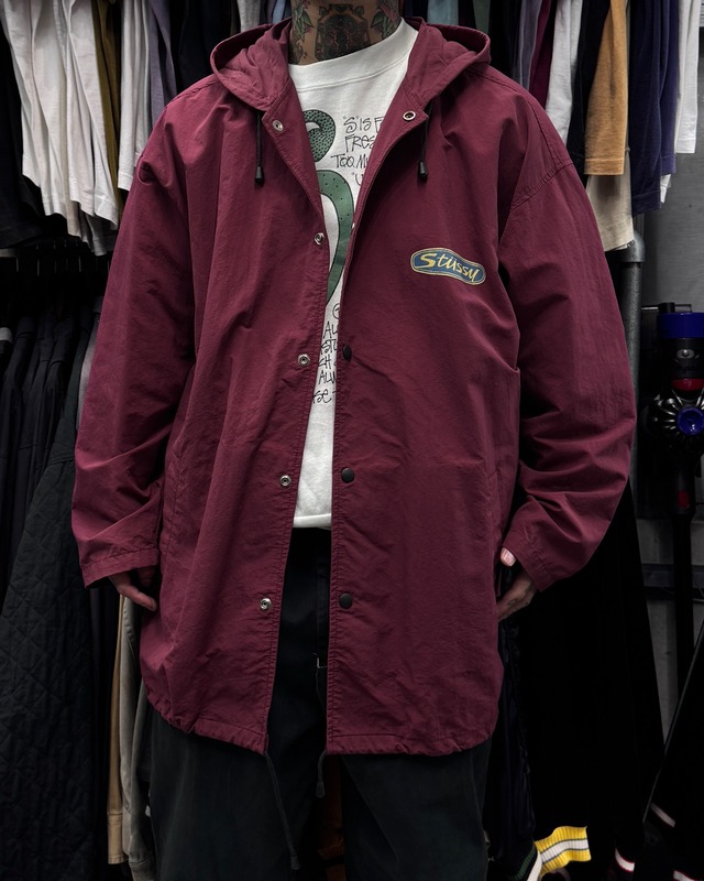 80’s~90’s old stussy Nylon Coach Jacket “黒タグ”【高円寺本店】