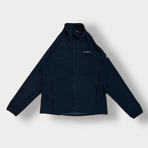 Eddie Bauer ナイロンジャケット ジップアップ フルジップ ジャンパー ブルゾン ワンポイントロゴ ライトアウター TXL ビッグサイズ アウトドア エディーバウアー us古着