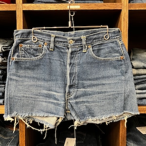 1960'S LEVI'S 501XX CUT OFF DENIM PANT