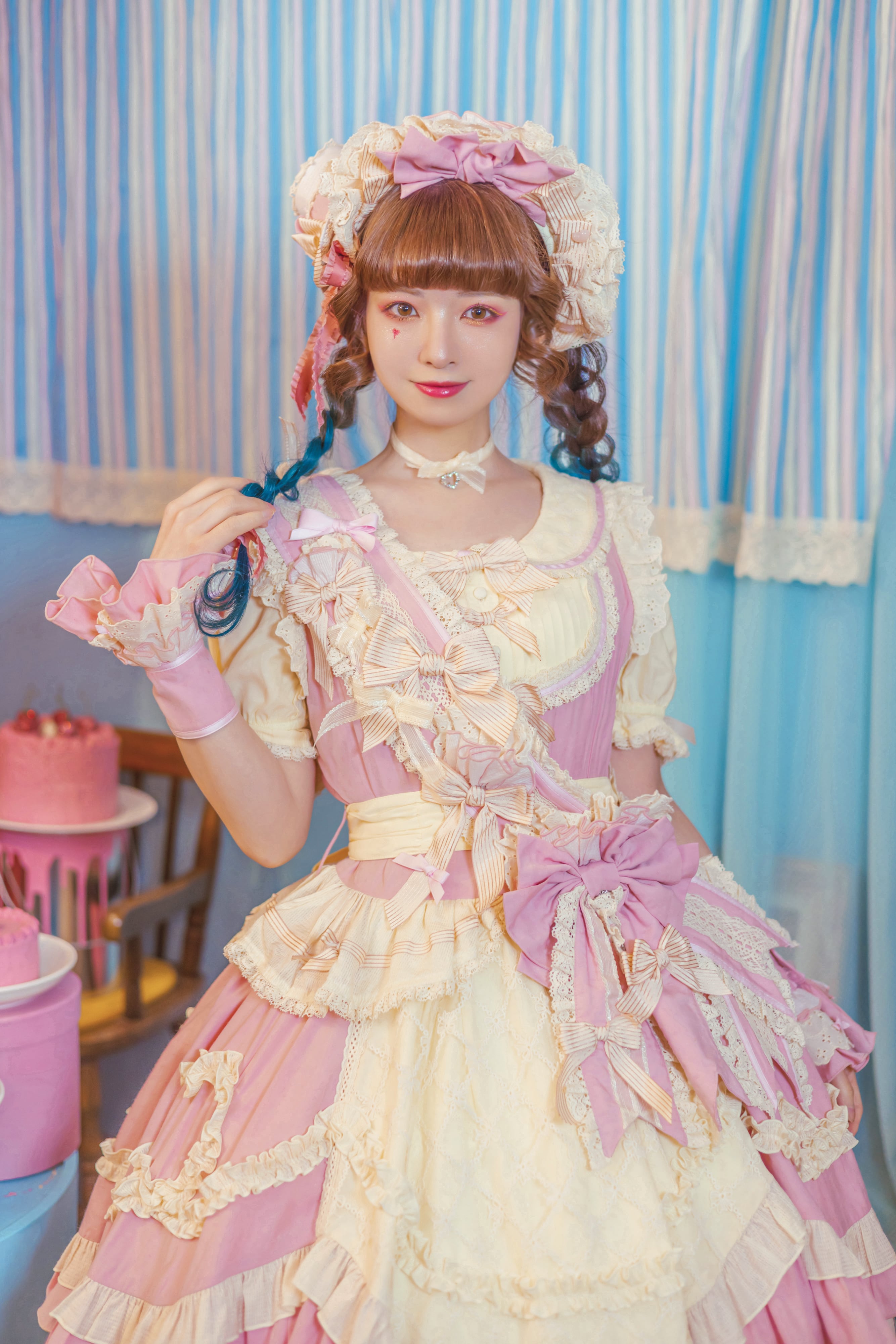 シャンティクリーム・パティスリー エプロン風ワンピース | HoshibakoWorks