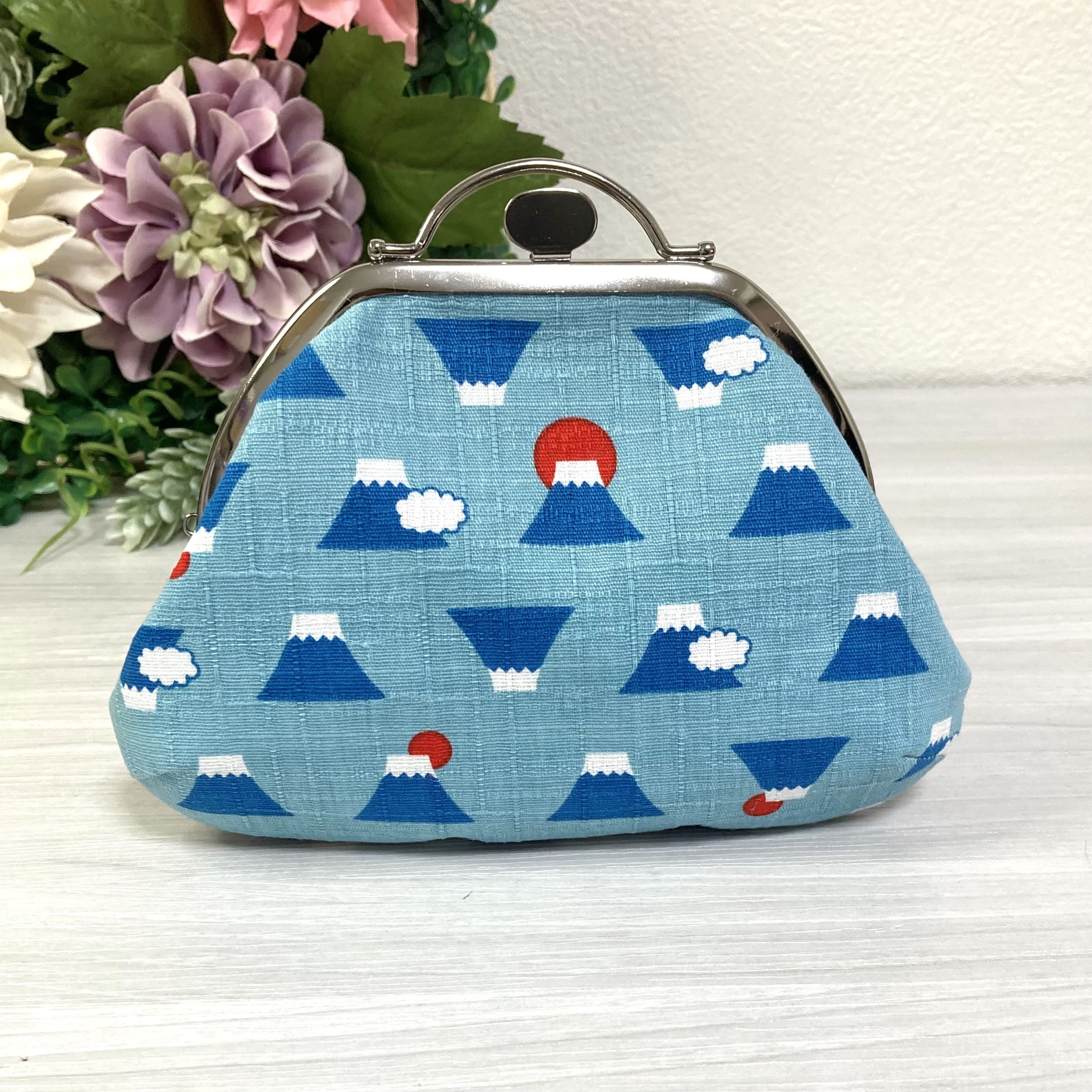 wawaFAB】がま口ポーチ 富士山 台形押し口金タイプ | Recarino
