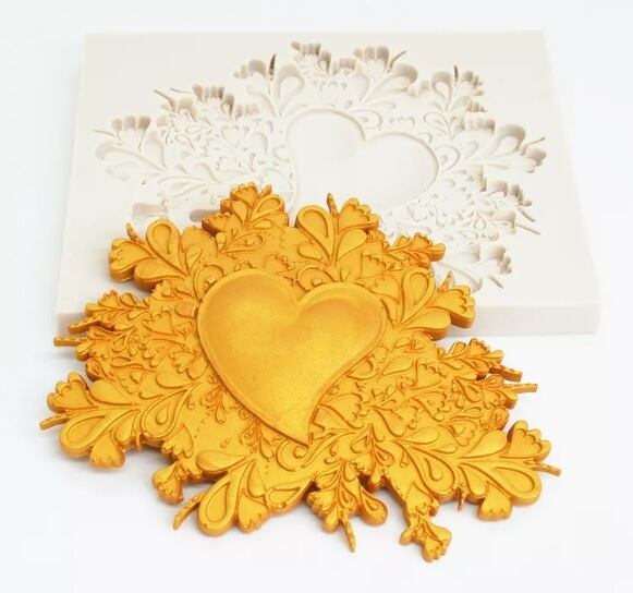 ハートレリーフ シリコンモールド | シリコンモールド・クレイクラフト