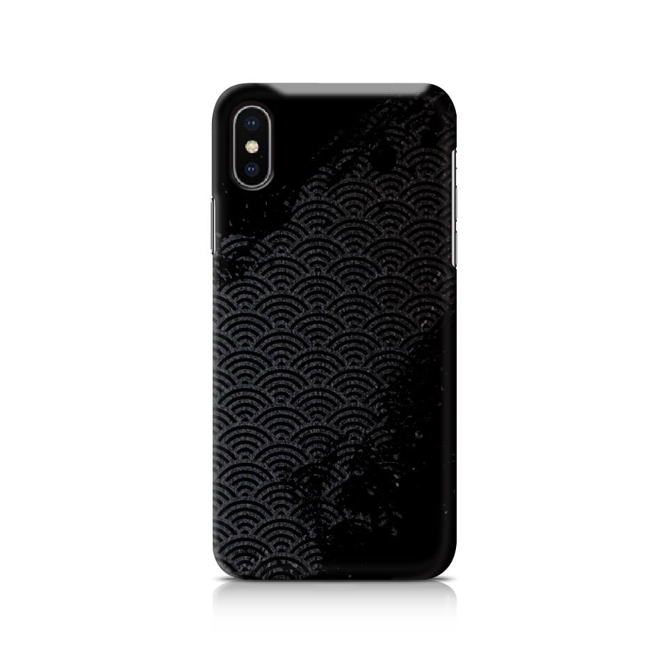 青海波 - 和風 立体型 iPhoneケース / T011000K【Three-dimensional