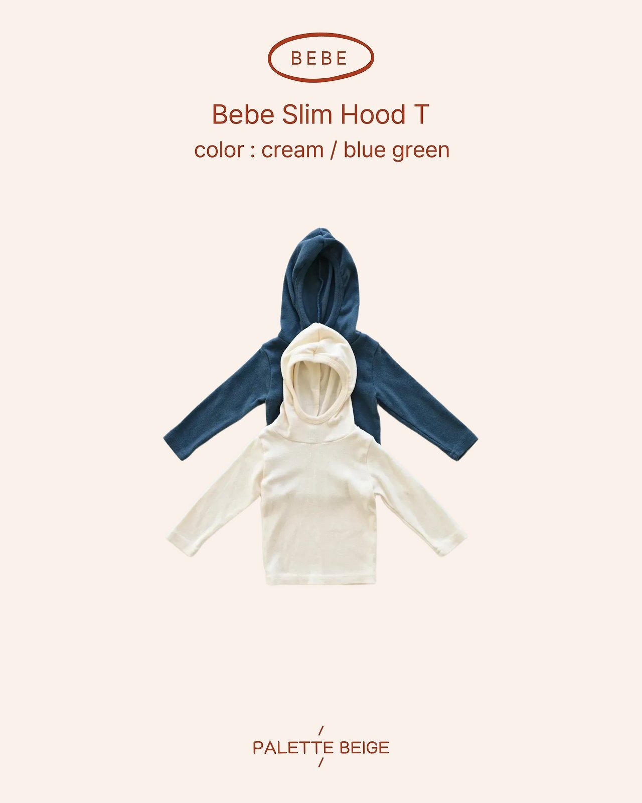 the beige［取寄］bebe slim hood tee 26winter