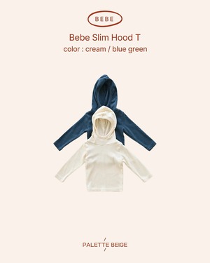 the beige［取寄］bebe slim hood tee 26winter