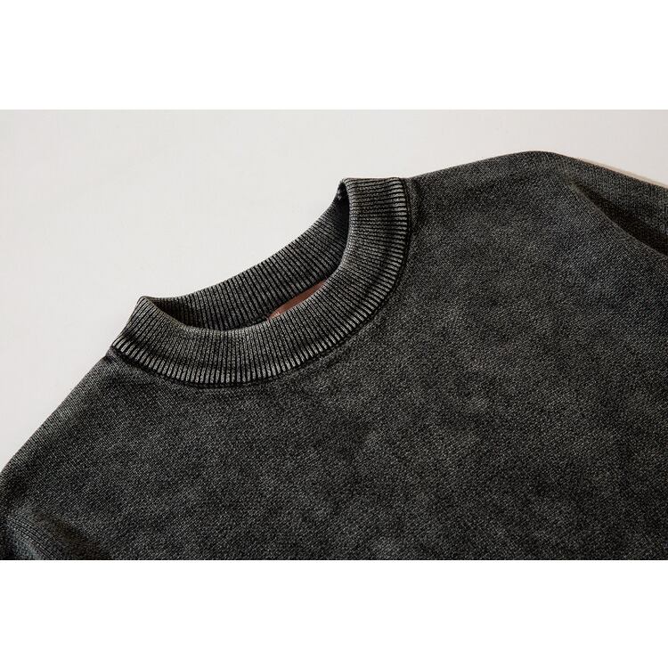 ★AMERICAN RETRO OLD WASHED PLAIN SWEATER　　　07344