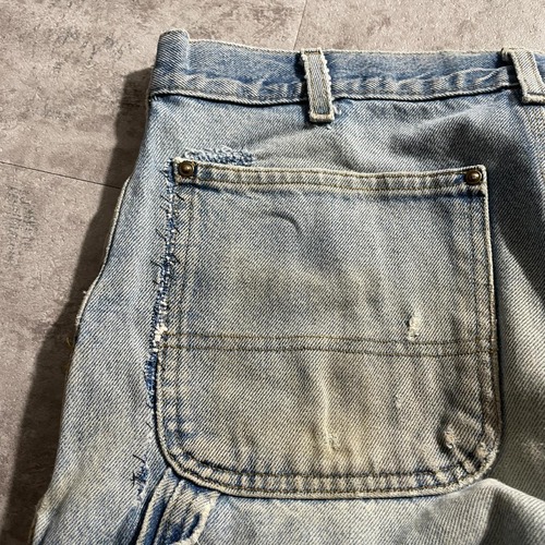 USA生地製 デニム ダブルニー Carhartt B73 DST 32×32 詳細写真18