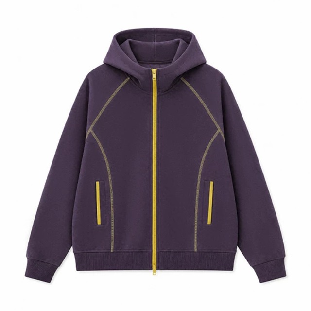 contrast-line zip hoodie　コントラストラインジップフーディー　J2176