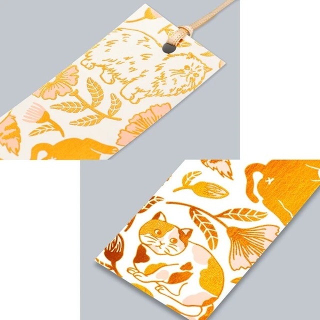 【ROKKAKU】Cat Art Collection しおり「flower」