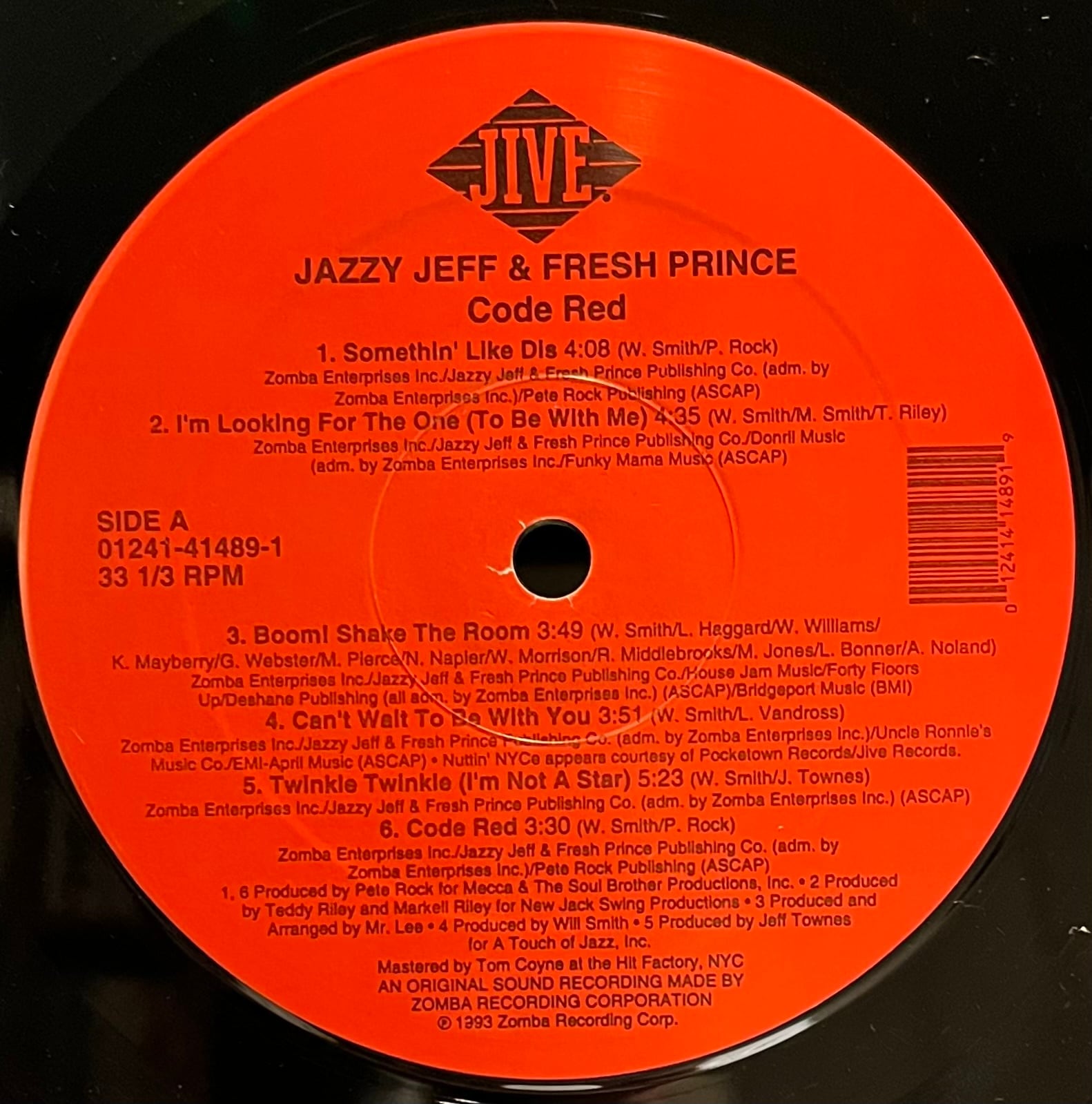 markør Åbent fordøjelse DJ Jazzy Jeff & The Fresh Prince – Code Red (LP) | oleo Records