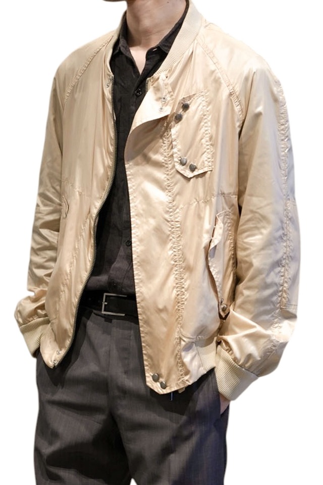 04SS "Yves Saint Laurent rive gauche" Royal Navy Ventile Smock Sampling Nylon Jacket (Design by Tom Ford)