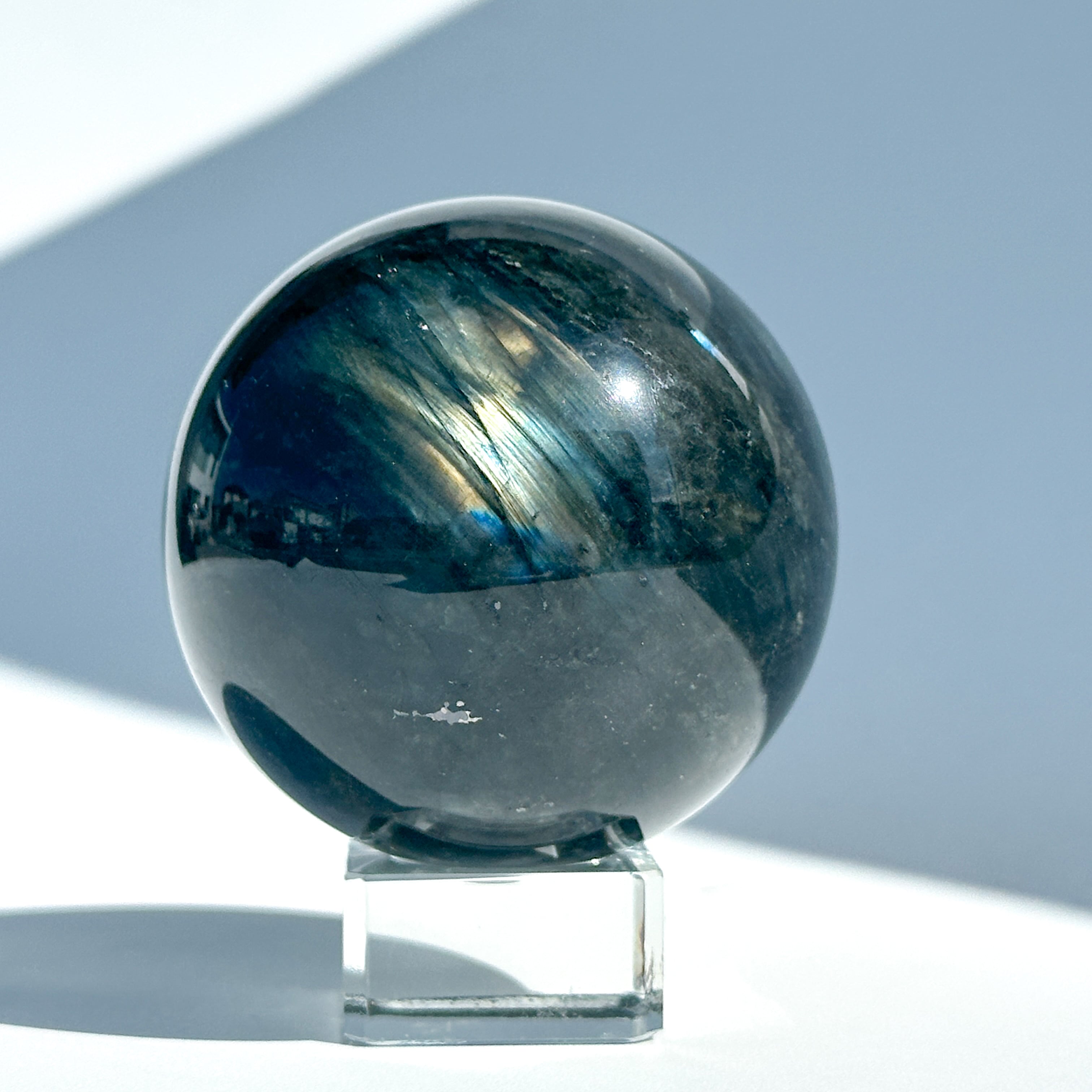 Bigラブラドライト スフィア 93◇ Labradorite ◇天然石・鉱物・パワーストーン・インテリア