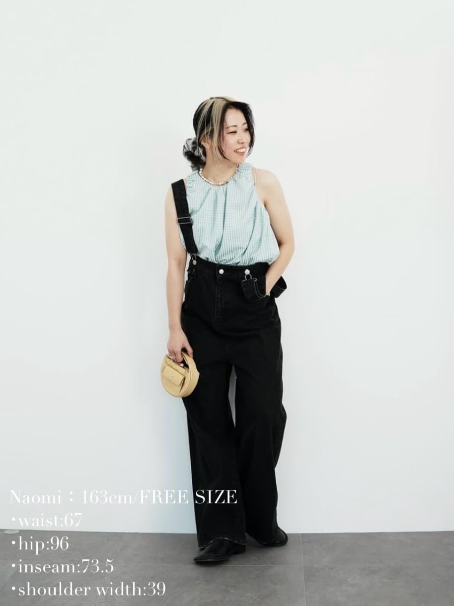 drawstring check tops | Katrin TOKYO