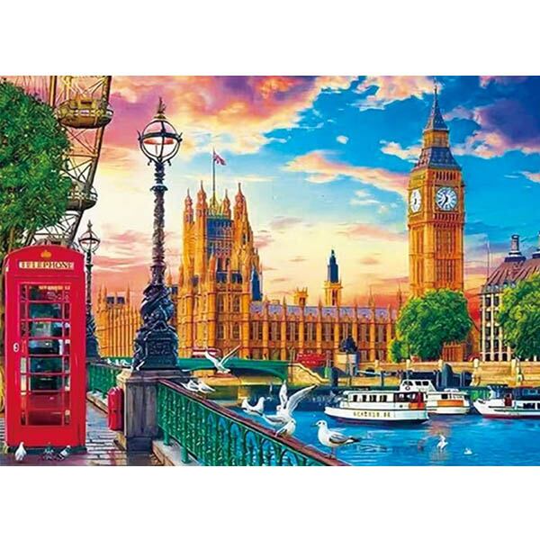 中級 フル ダイヤモンドアート キット ビーズ刺繍 ロンドン ビッグベン