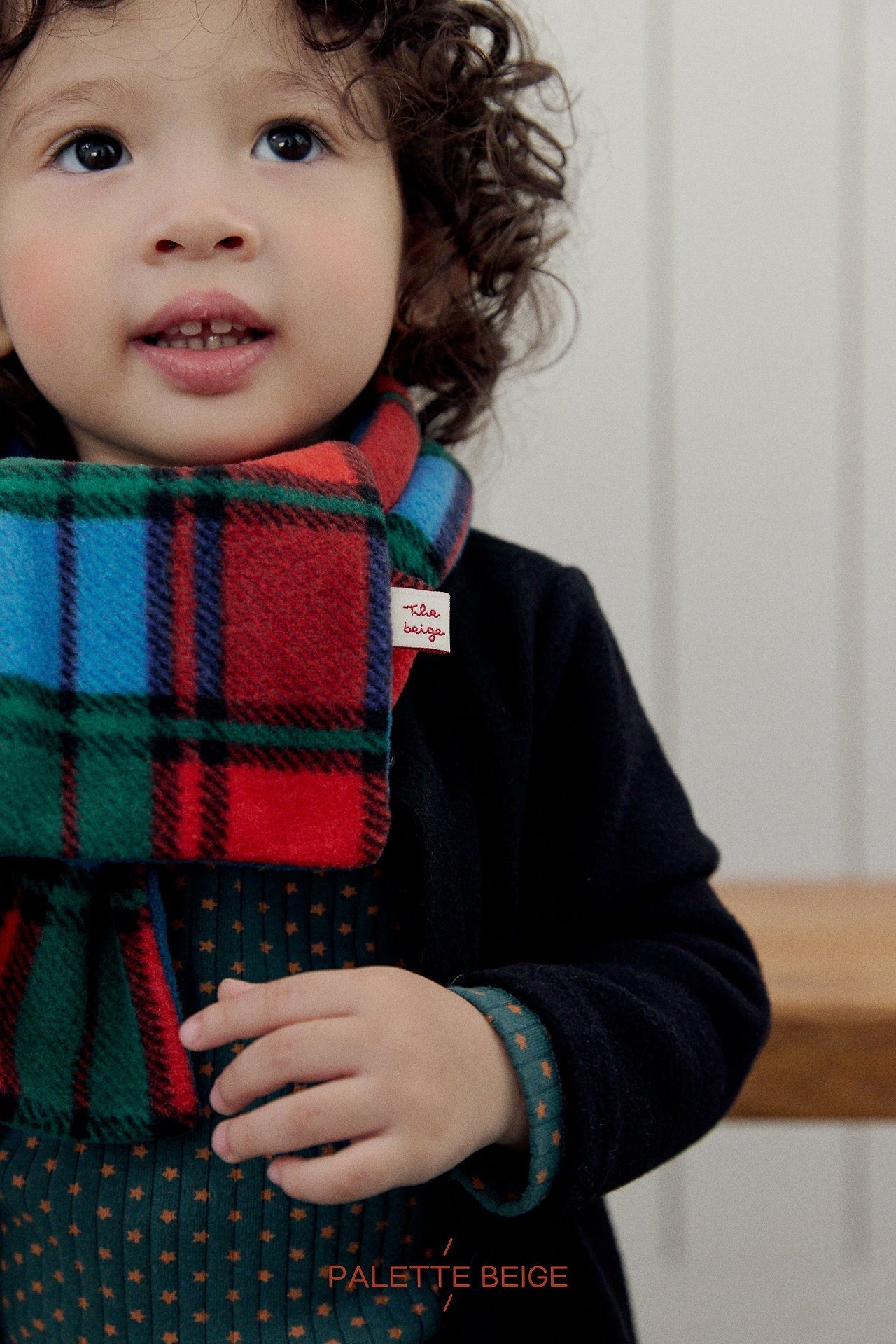 the beige［取寄］reversible muffler 26winter