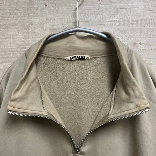 AURALEE オーラリー ELASTIC HIGH GAUGE SWEAT HALF ZIP P/O AURALEE オーラリー ELASTIC HIGH GAUGE SWEAT HALF ZIP P/O