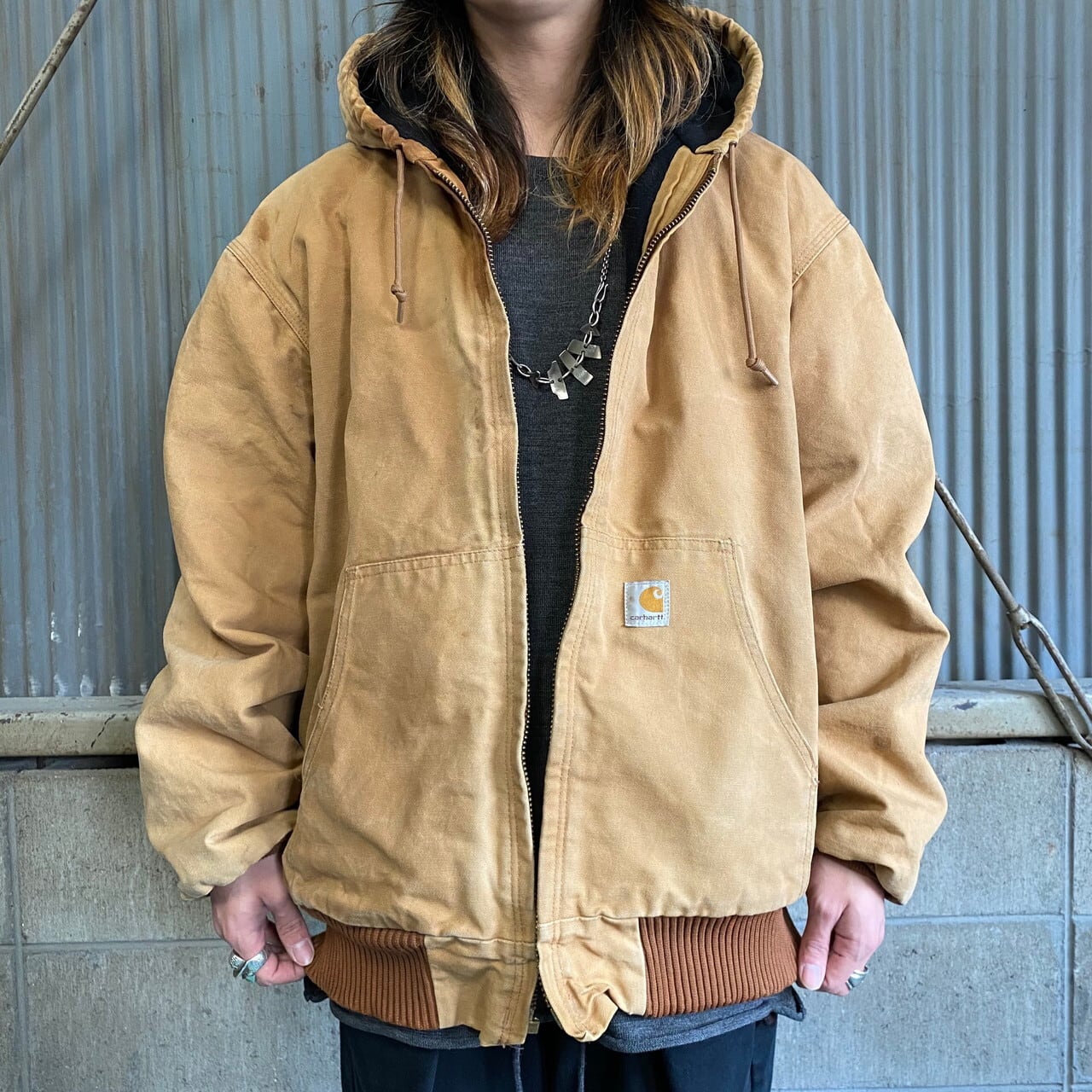 90年代 Carhartt カーハート アクティブジャケット メンズXL 古着 90S