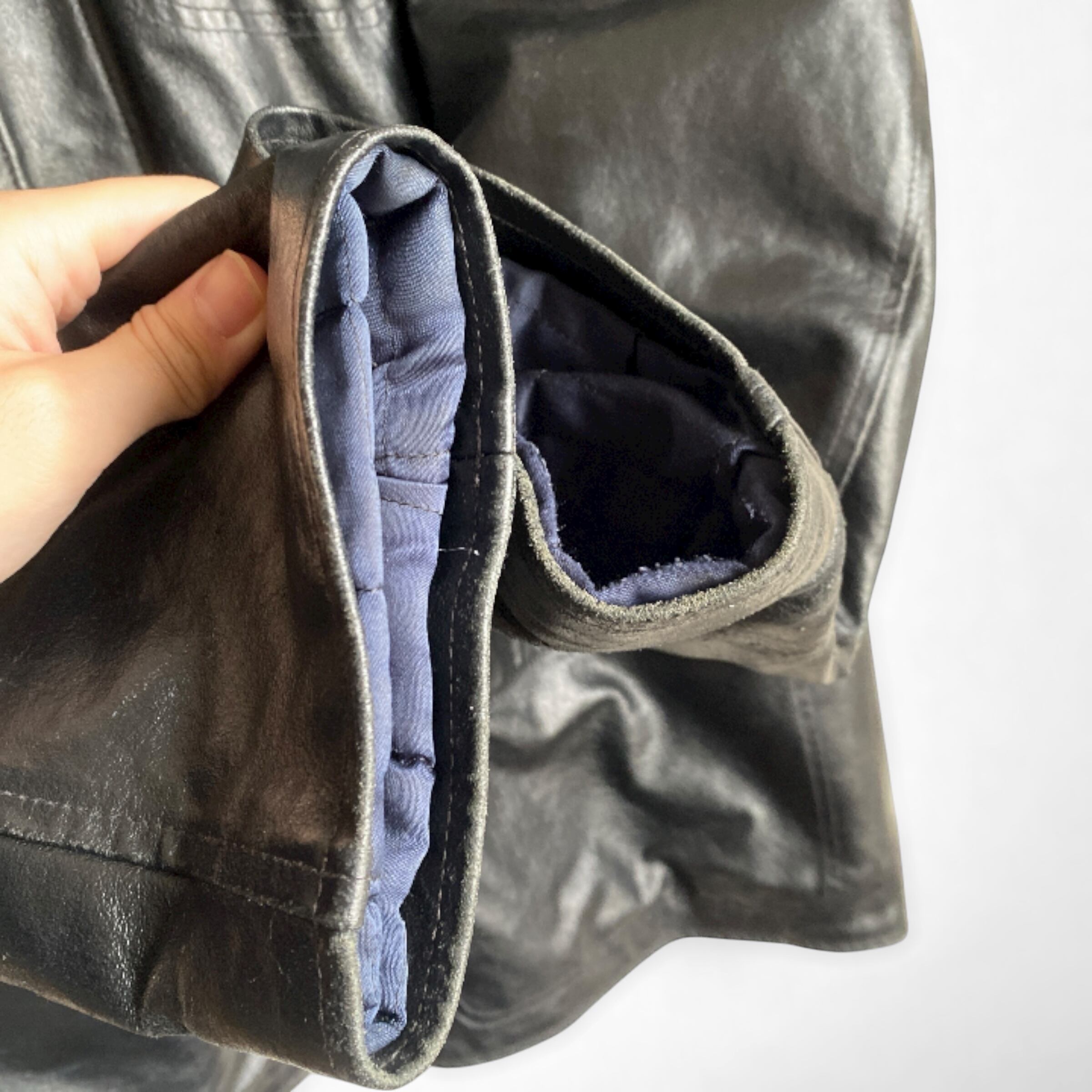 90s Paul Smith Jeans leather carcoat | CLOSE CLOTHES