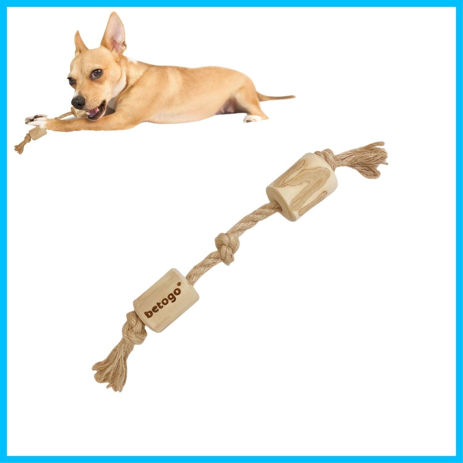 ベトゴ] 犬噛むおもちゃ ロープ付き ロープのおもちゃ ダンブルタイプ