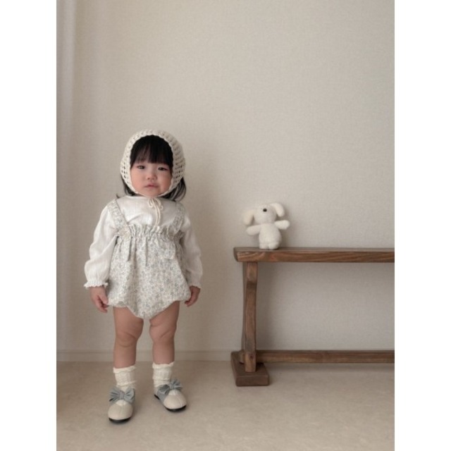 【取寄】mimi market｜moss balloon rompers｜モスロンパース｜S-L｜baby｜26 spring