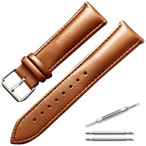 【在庫のみ】[anddat] 腕時計 交換用ベルト レザー製 本革 無地 バンド 18mm 19ｍｍ 20ｍｍ 21ｍｍ 22ｍｍ メンズ 男性