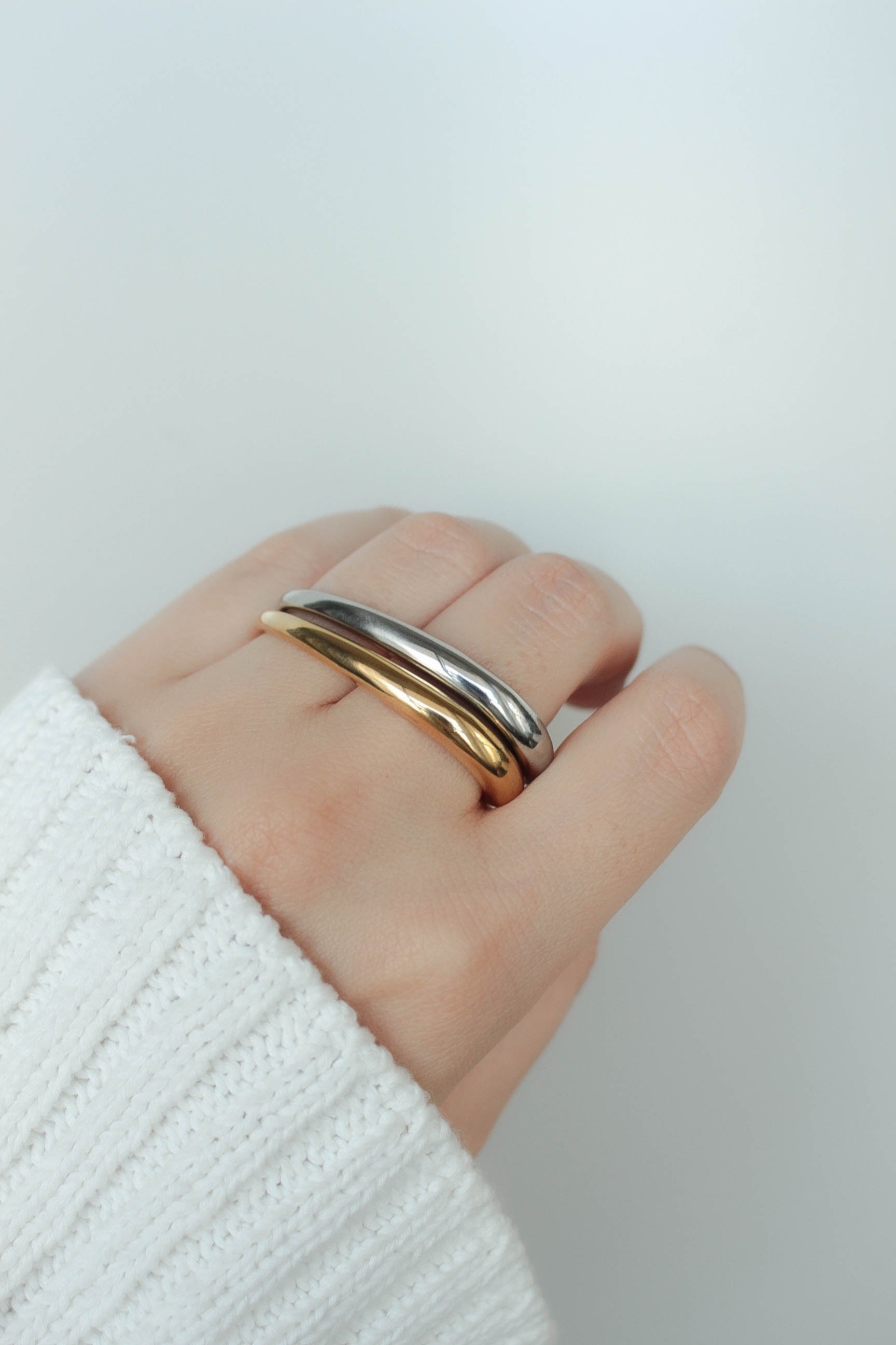 Double Finger Ring | ebine(エビネ)|金属アレルギー対応アクセサリー