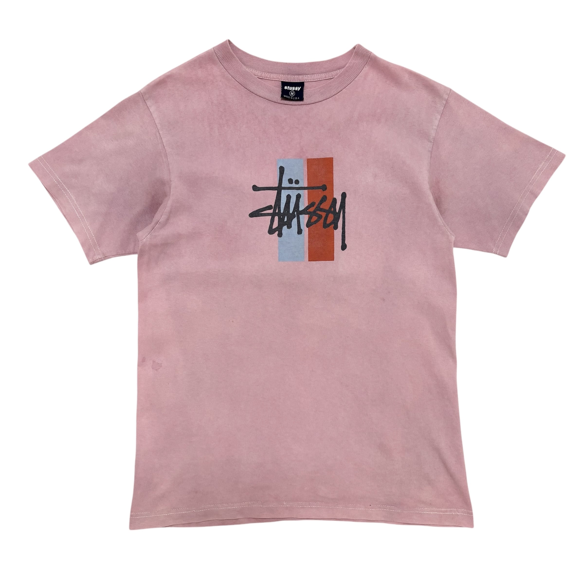 中古 オールド ステューシー STUSSY 半袖 Tシャツ 90s USA製 クリーニング済み ショーンフォントロゴ メンズM