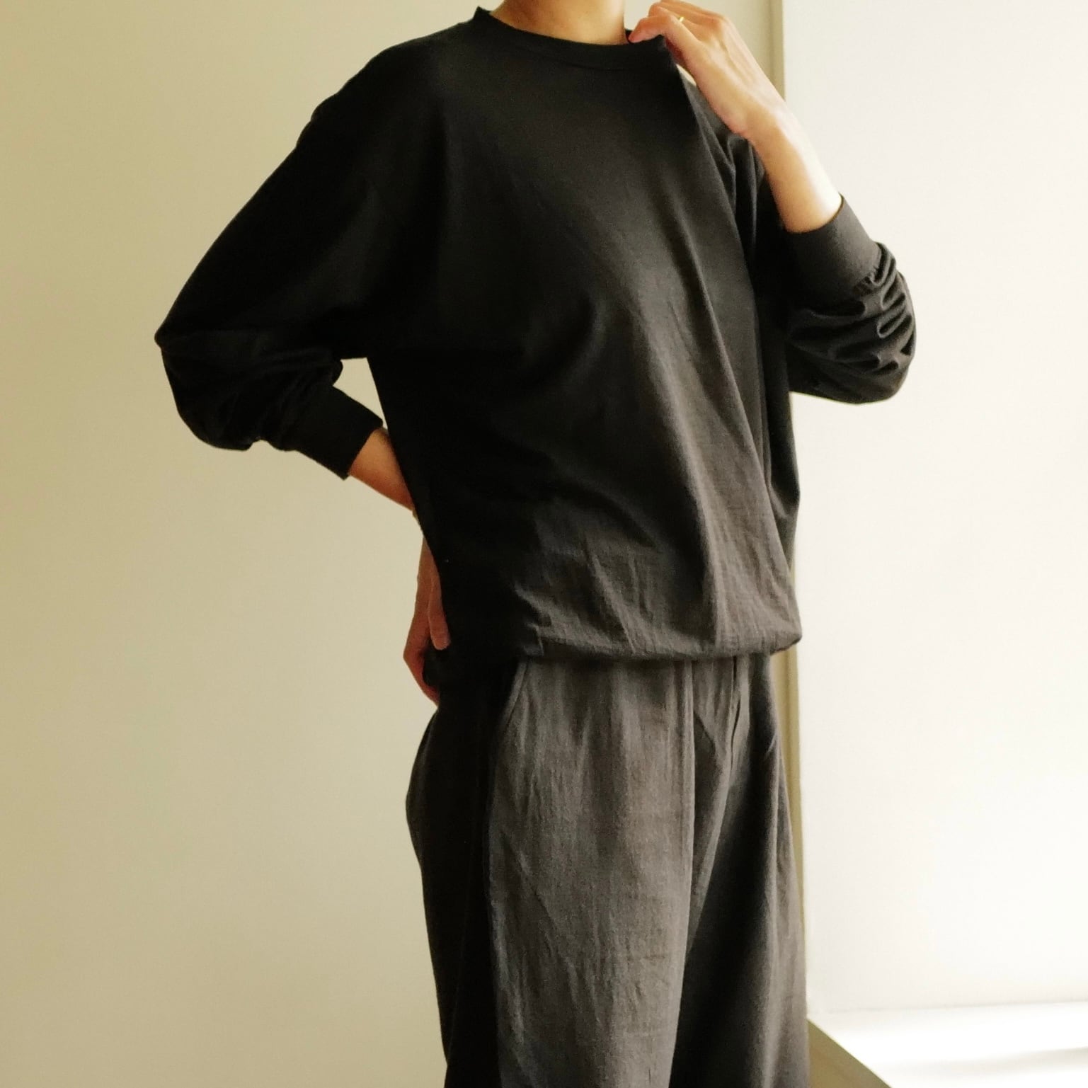 COMOLI ｜ウール天竺長袖クルー | HJ GALLERY