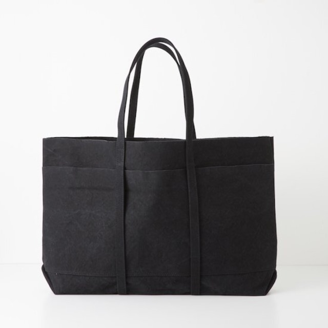 AMIACALVA(アミアカルヴァ) WASHED CANVAS 6POCKETS TOTE(L)BLACK