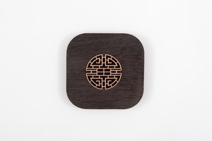 黒檀の茶托