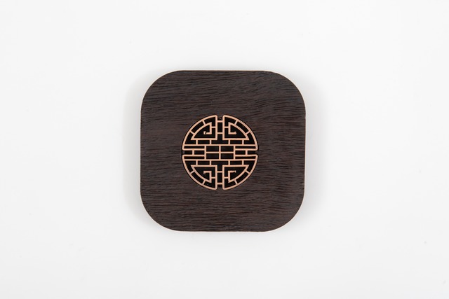 黒檀の茶托