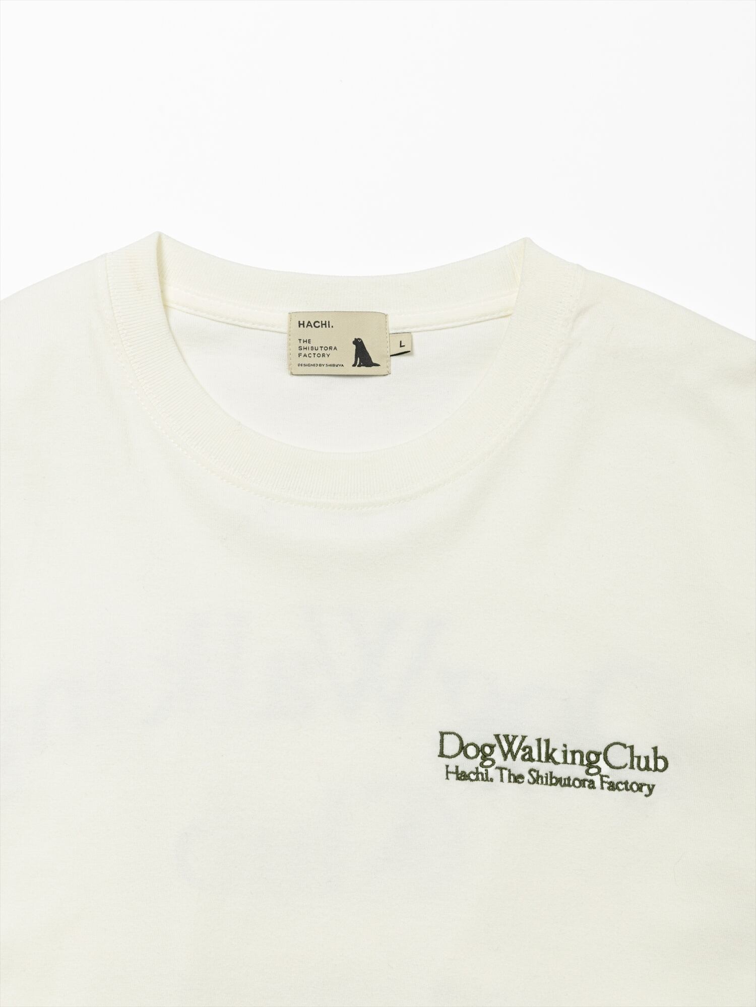 DOG WALKING CLUB TEE - IVORY - | HACHI.THE SHIBUTORA FACTORY