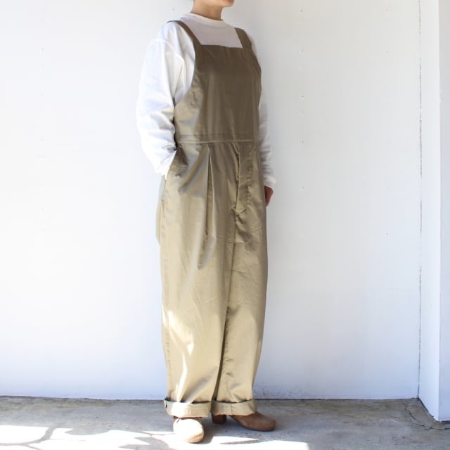 HAVERSACK コットンサテンサロペット 652300 （Khaki） | C.COUNTLY