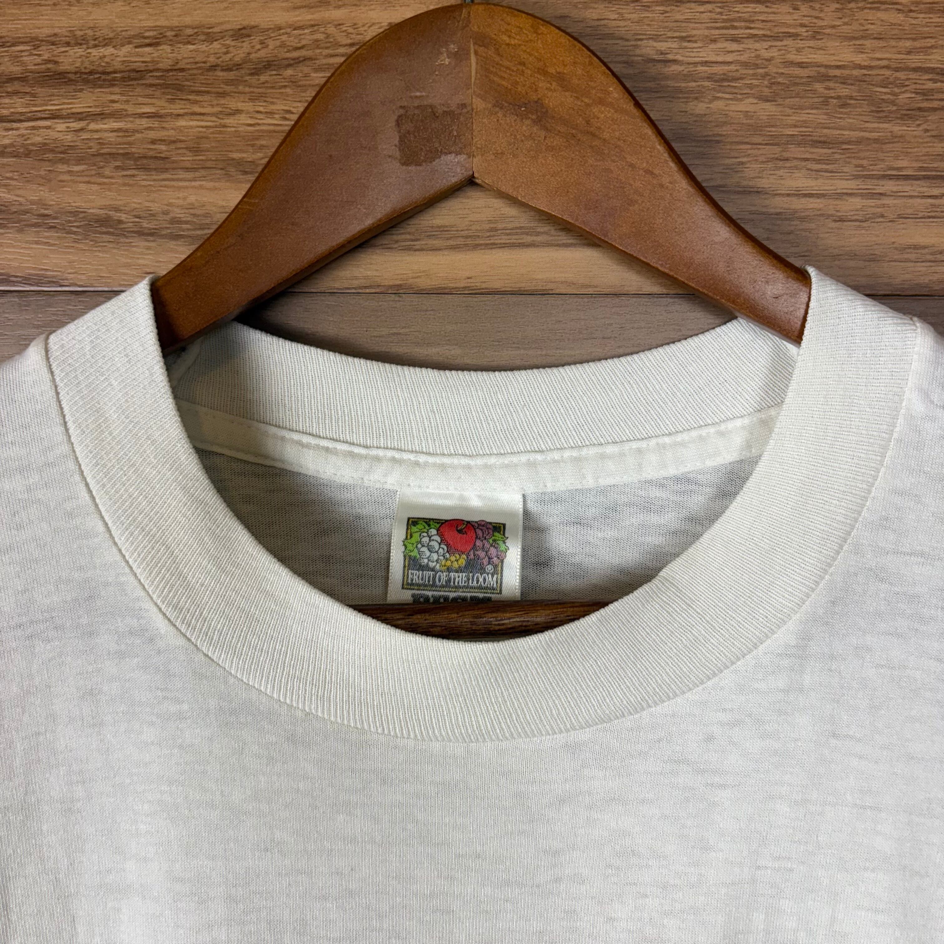 90s 聖書 詩篇 天使 グラフィック アートTシャツ 白 L ヴィンテージ 90s 新約聖書 天使 T-sh Tシャツ サイズ メンズ L シングルステッチ 90