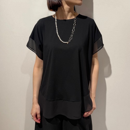 シフォンスウィッチングトップス