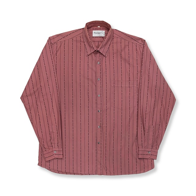 MADE IN ITALY DESIGN STRIPE SHIRT　