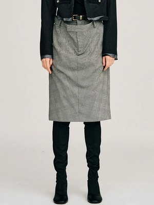 【26AW】PRANK PROJECT プランクプロジェクト / スカート / Double-Waist Drape Midi Skirt