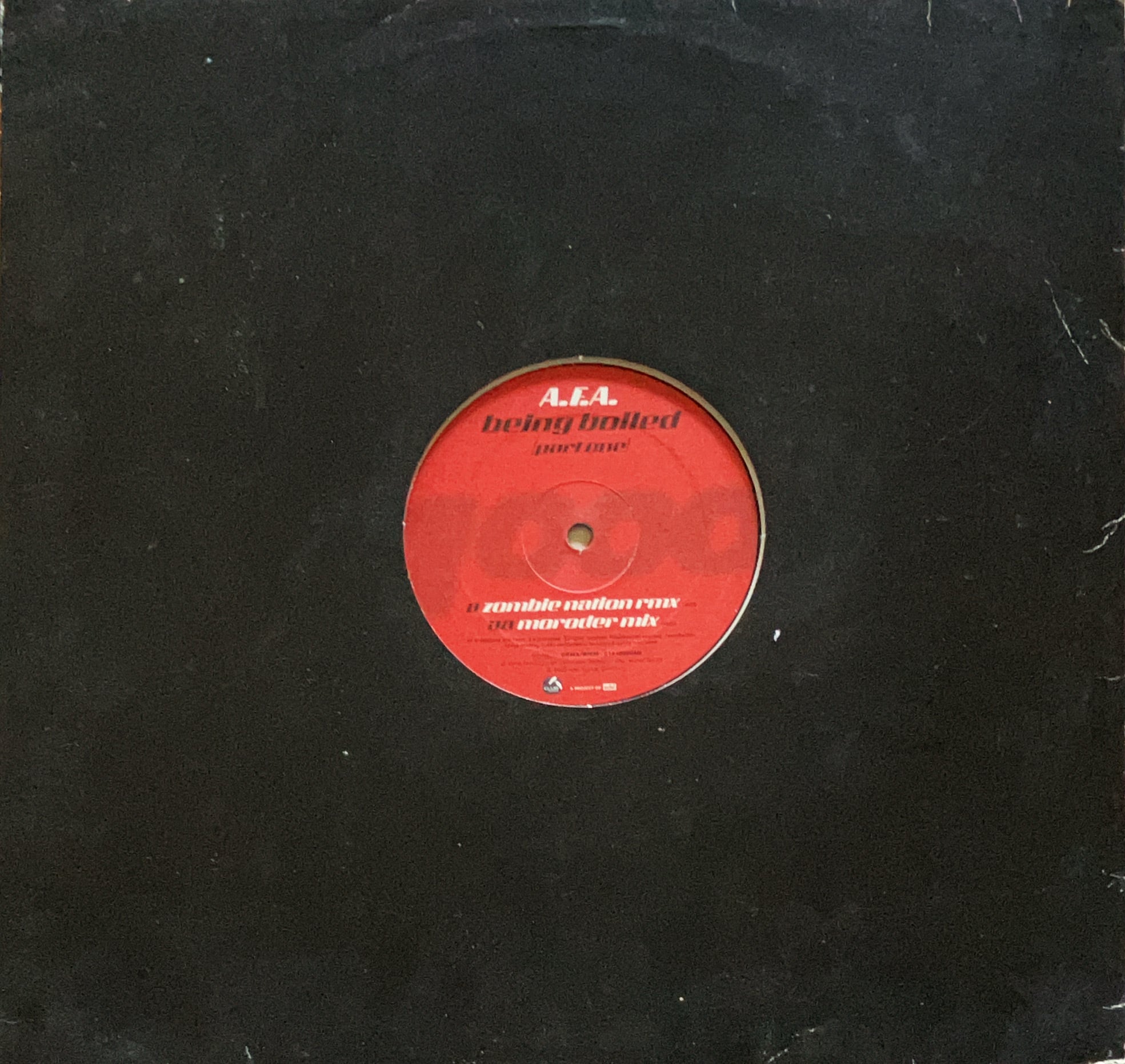 12”/ Zombie Nation Remix】A.F.A. / Being Boiled (Part One) (1000