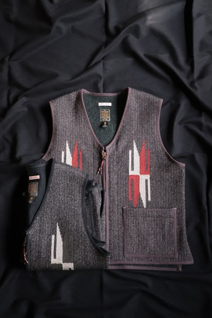 GYPSY & SONS/ジプシーアンドサンズ　SALT&PEPPER SANTA-FE VEST　GS2629905
