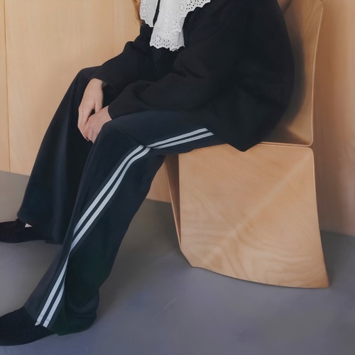 【 anuke 】Velour Track Pants