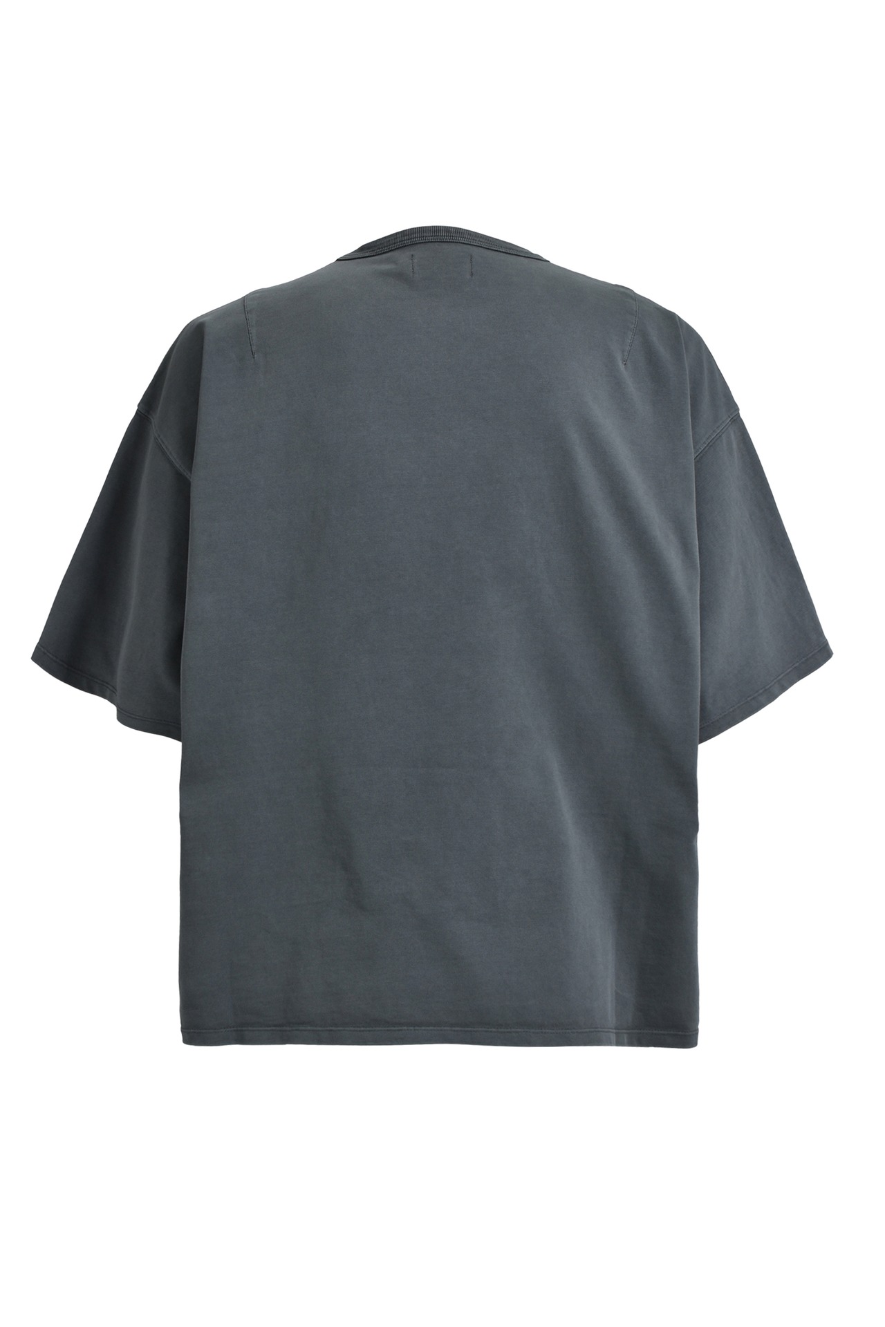 BREATH / newrich wide cropped tee black