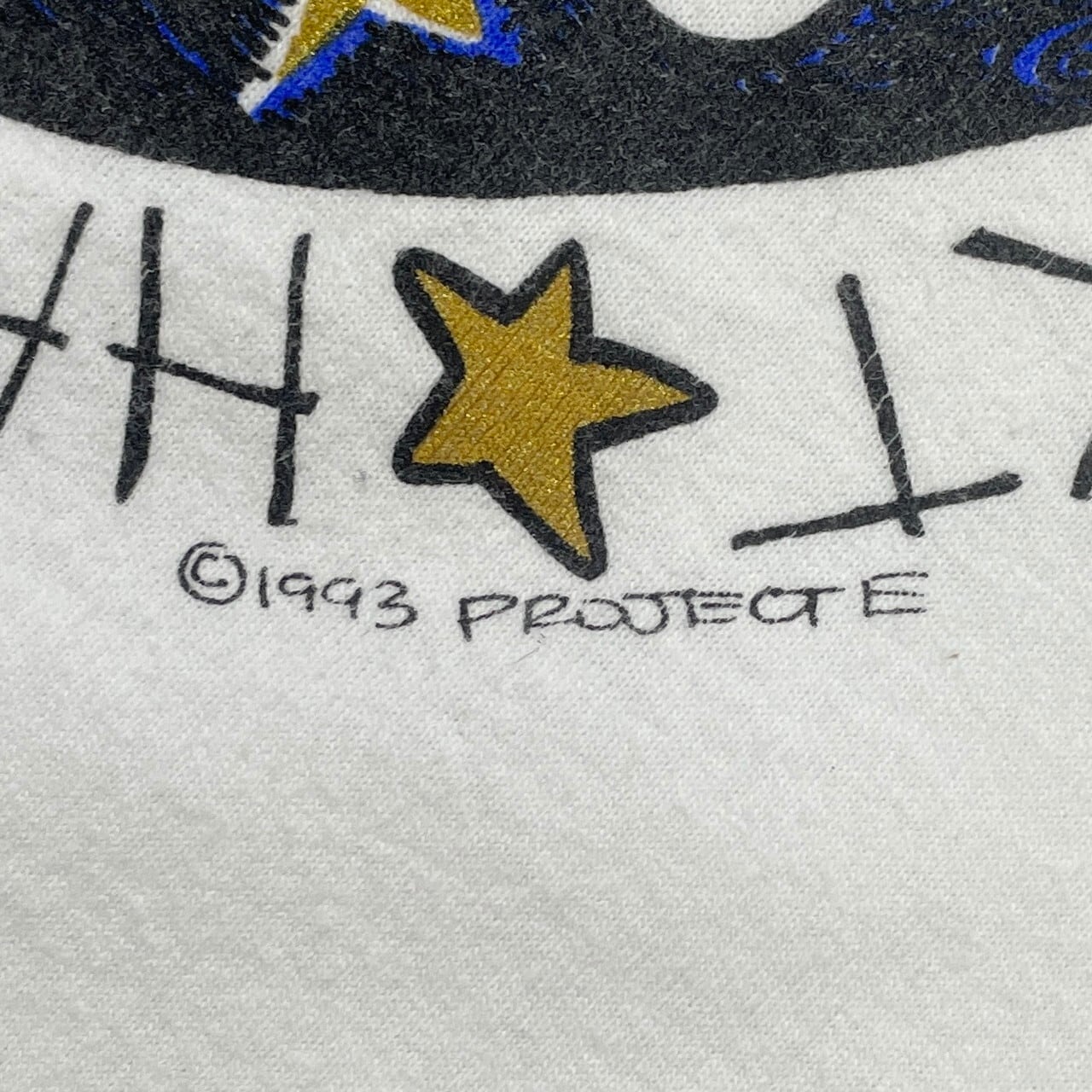 90年代 USA製 PROJECT 月 ムーン MOON アート プリントTシャツ