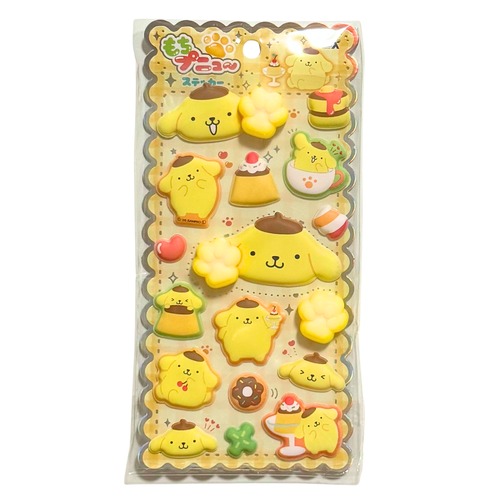 サンリオ　もちプニュ〜ステッカー　ポムポムプリン　
