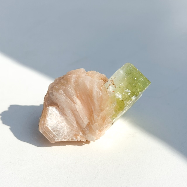 グリーンアポフィライト＆スティルバイト 13◇ Green Apophyllite & Stilbite ◇天然石・鉱物・パワーストーン・インテリア