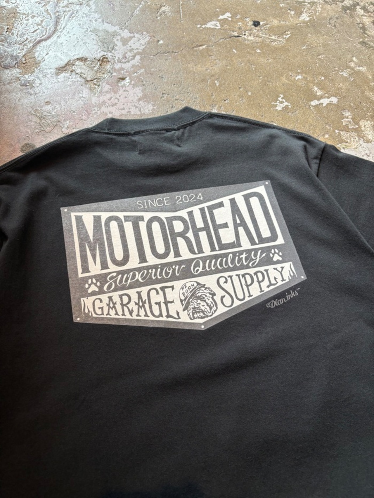 DLAN / MOTOR HEAD S/S TEE / T SHIRT / Tシャツ / BLACK - 2