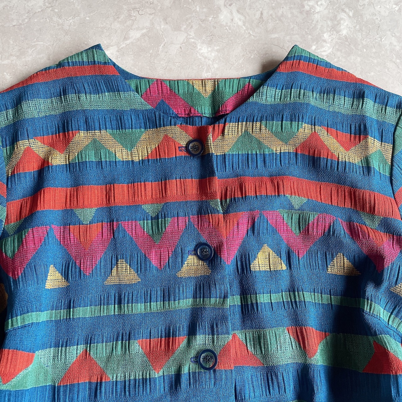 used レトロ カラフル ワンピース 古着 ヴィンテージ vintage | 古着屋mojo