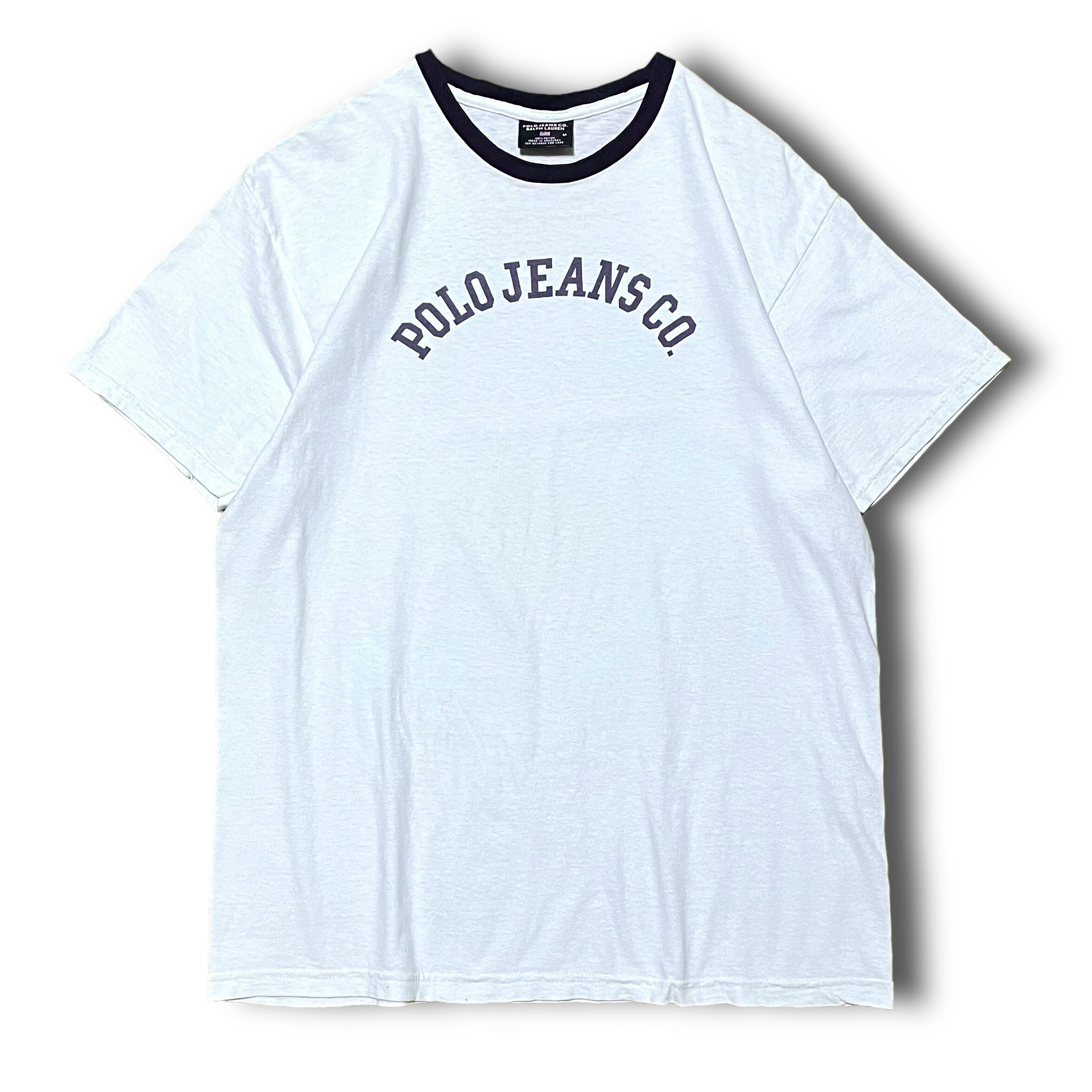 【Ralph Lauren】1990's ロゴプリントリンガーTシャツ