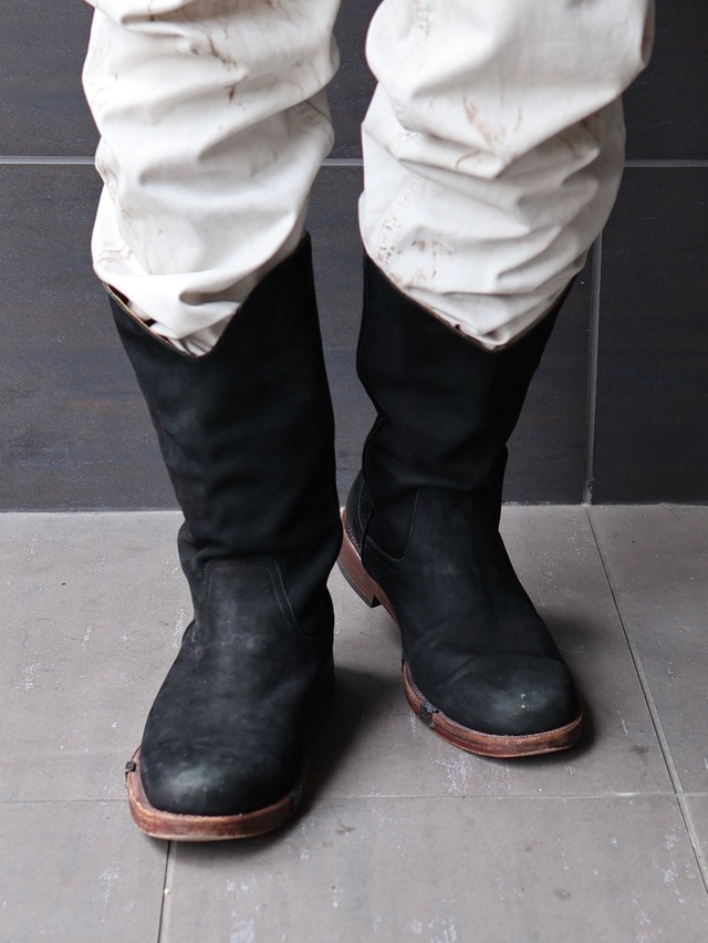 【number (n)ine】suede western leather boots