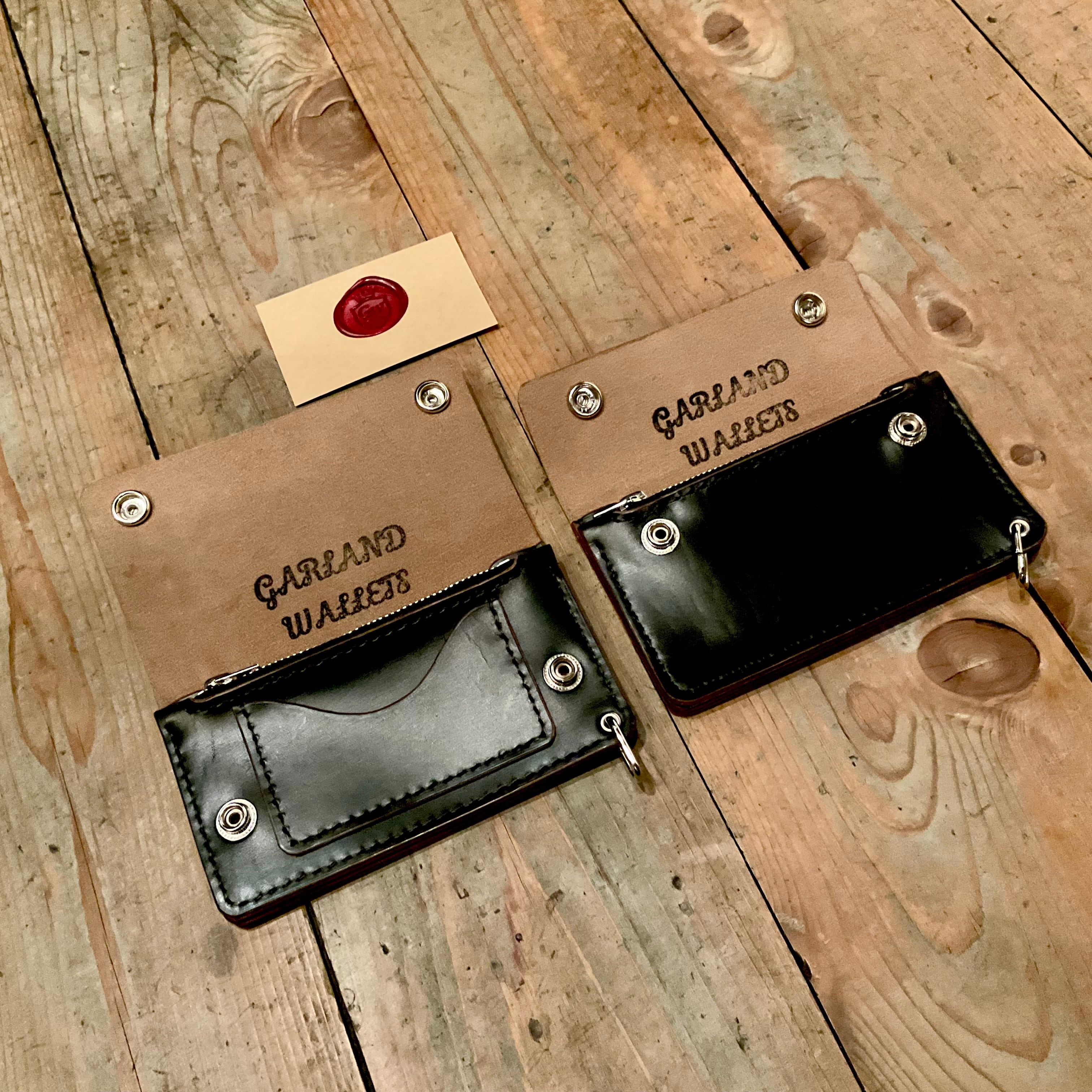 クロムエクセル　茶芯　マルチ　トラッカーウォレット　ホーウィン GARLAND Wallets GW08 CHROMEXCEL 茶芯 トラッカーウォレット