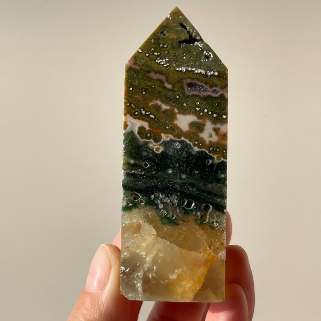 マダガスカル産♦︎Ocean Jasper オーシャンジャスパー|point tower ポイント|天然石　パワーストーン　鉱物　gem stone